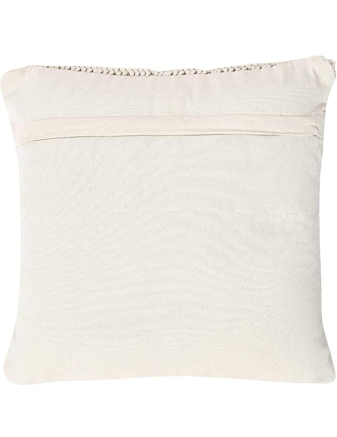 Cotton Macrame Cushion With Cover 16 x 16 inches - Leechoo